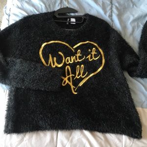 H&m I want it all sweater